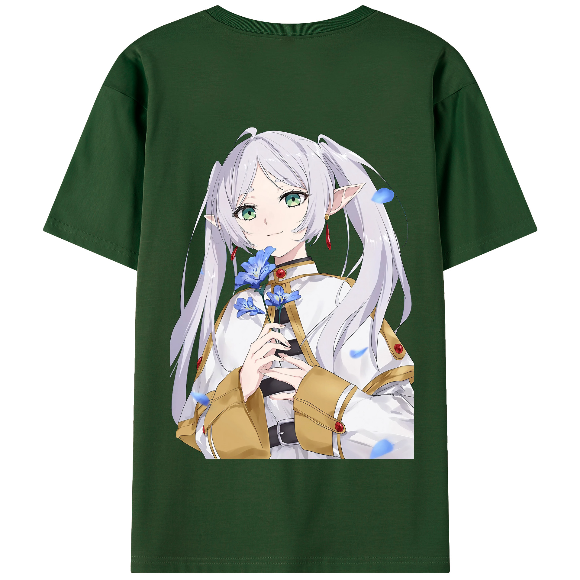 （画像用） 葬送のフリーレン Frieren 綿100％半袖Tシャツ（背面プリント）